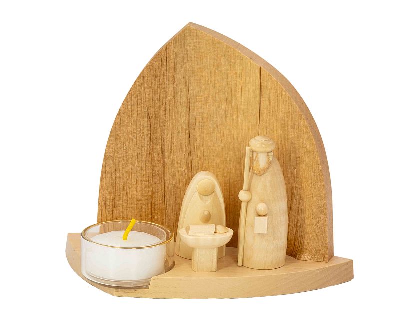 Schalling - Candlestick rock with nativity, natural