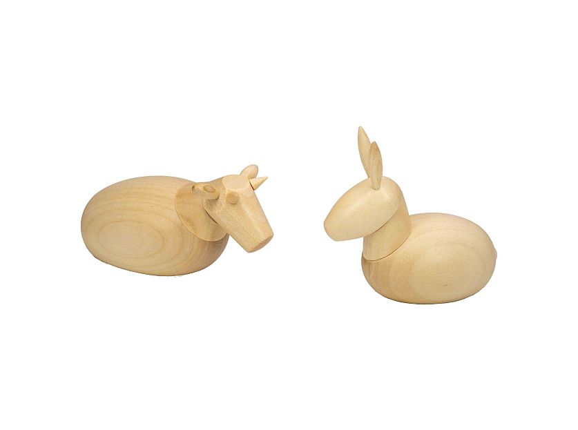 Schalling - Ox & donkey, natural