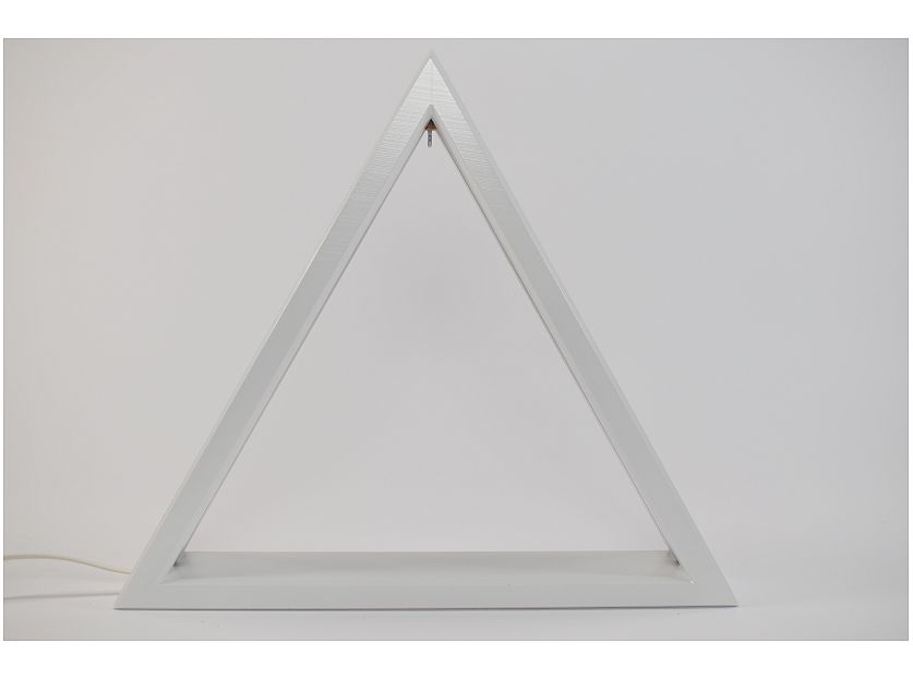Dregeno - Illuminated triangle white13,8inch with LED band
