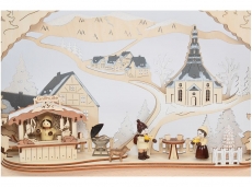 Tietze - LED candle arch BBQ hut snowy
