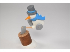 Hobler - Otto beim Holz hacken / blau