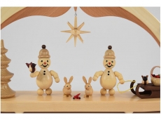 Wagner - light arch candle arch Junior with bird, sleigh, basket and star