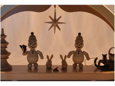 Wagner - light arch candle arch Junior with bird, sleigh, basket and star