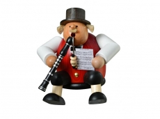 KWO - smoke man shelf sitters musician with clarinet