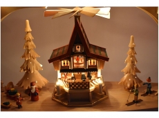 Richard Glässer - Schwibbogen Weihnachtswald mit Adventshaus (mit Video)