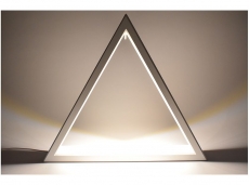 Dregeno - Illuminated triangle white13,8inch with LED band