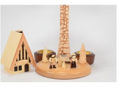 Dregeno - Pyramide Räucherpyramide Waldhaus für Teelichte
