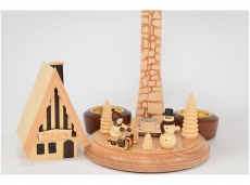 Dregeno - Pyramide Räucherpyramide Skihütte für Teelichte