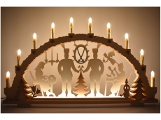 Tietze - Candle arch miner motif, pre-lighting, LED and airbrush