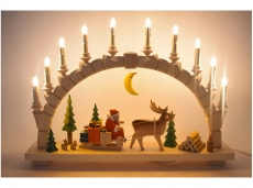 Bettina Franke - Candle arch Father Christmas in the forest