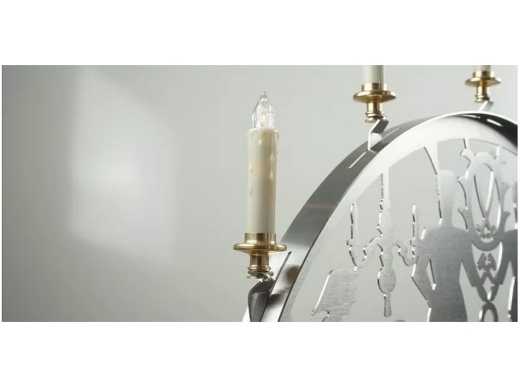 LED Edelstahlschwibbogen Motiv Schwarzenberger