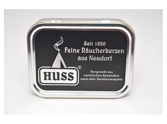 Huss - Blechdose gro (Feuerzeug + Rucherpfannl)
