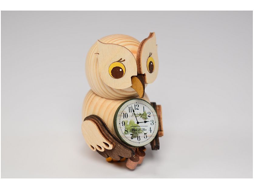 Kuhnert - Mini owl with clock (with video)