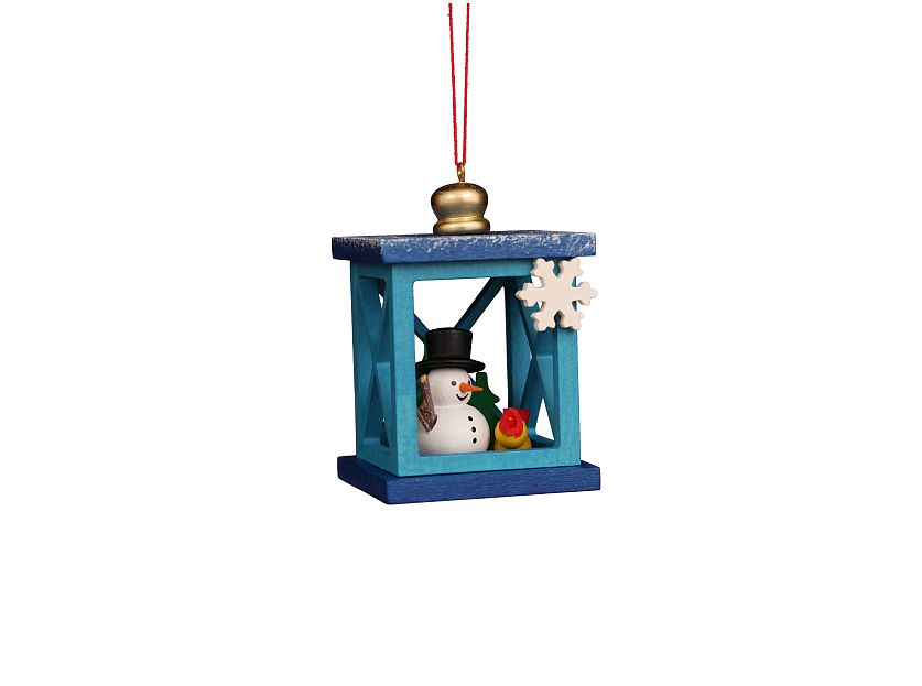 Ulbricht - Tree decoration Christmas lantern with snowman