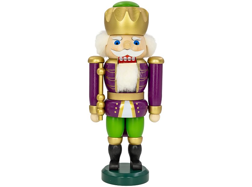 Seiffener Volkskunst - King exclusive purple-green