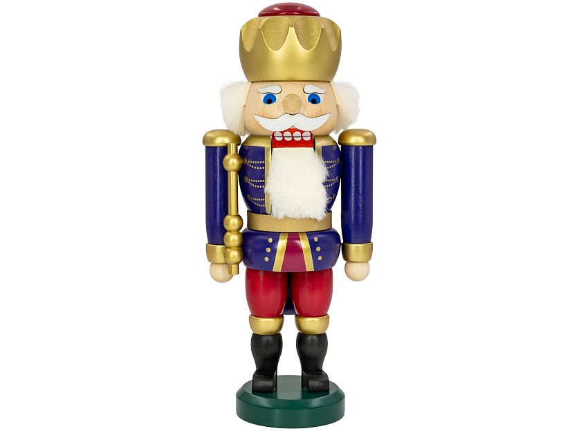 Seiffener Volkskunst - King exclusive indigo-raspberry