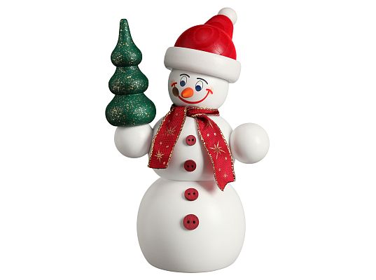 Seiffen Handcraft - Incense Figure Christmas Snowman