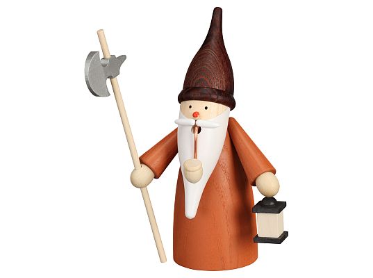 Seiffen Handcraft - Incense Figure Gnome Night Watchman