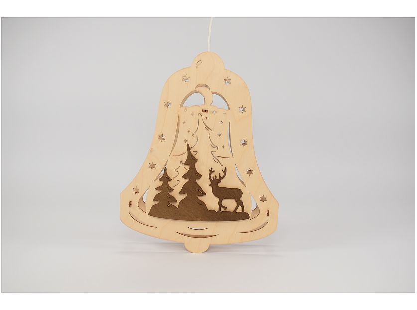 Weigla - Fensterbild Glocke Waldmotiv