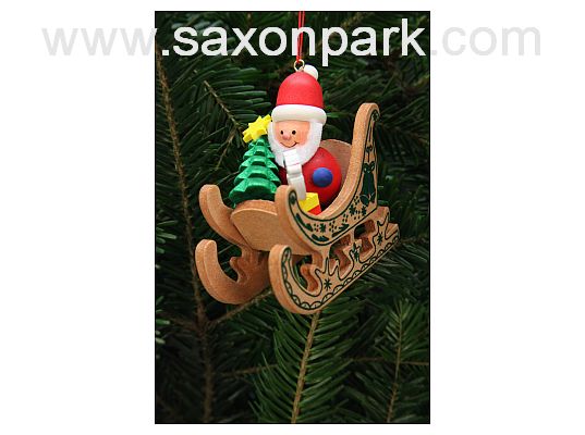 Ulbricht - Santa on Sled Ornament
