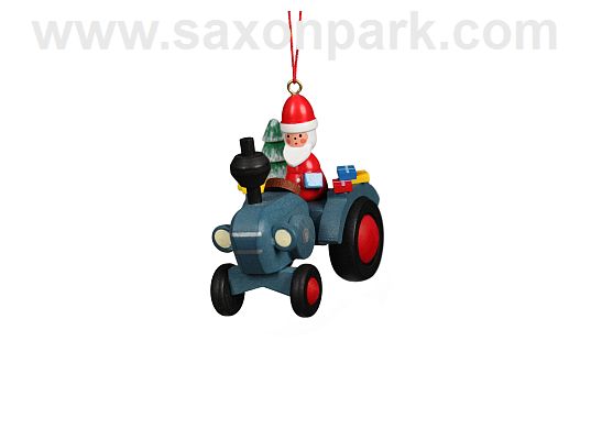 Ulbricht - Ornament Tractor With Santa Claus