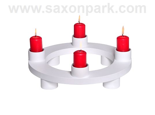KWO - Candleholder Duo white (with video)