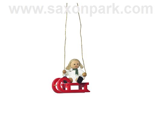 KWO - Baumbehang Puppe auf Schlitten