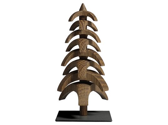 Seiffen Handcraft - Design object Tree to turn, Smoked oak, 5,9 inch