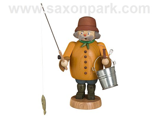 Seiffen Handcraft - Incense Figure Fisherman