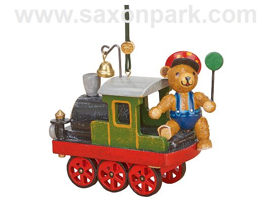 Hubrig - hanging locomotive with teddy bear