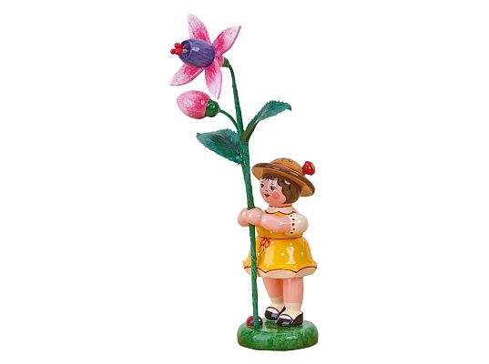 Hubrig - Flower child girl with fuchsia