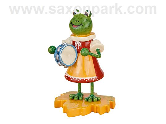 Hubrig - frog - girl with tambourine