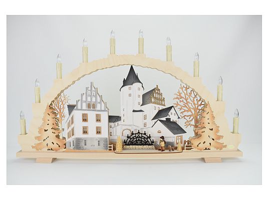 Tietze - candle arch with LED Pre-illumination castle walk