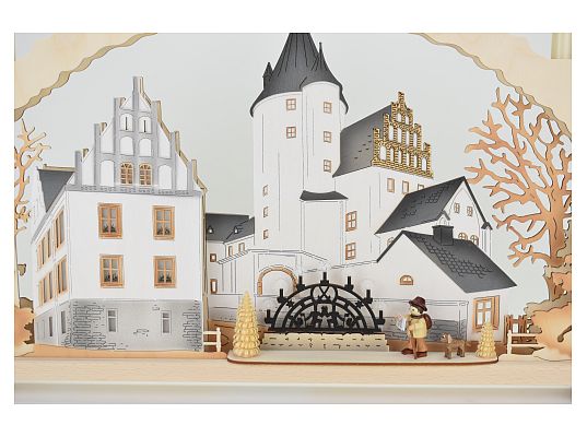 Tietze - candle arch with LED Pre-illumination castle walk