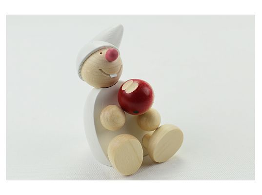 Naeumanns - Dwarf with apple sitting white