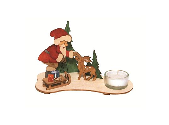 Kuhnert - craft kit tea light candleholder Santa Claus