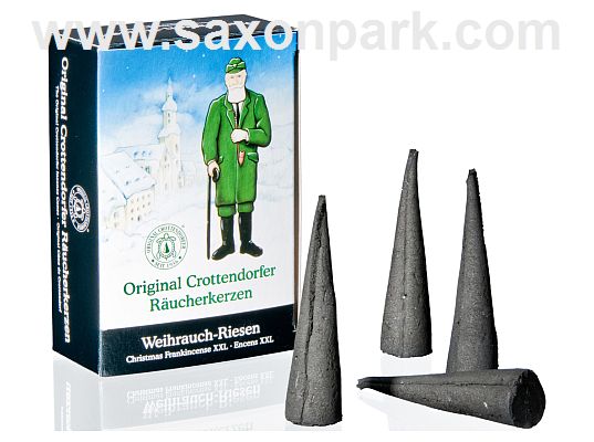 Seiffen Handcraft - Incense cones Christmas Frankincense, XXL, 4pc.