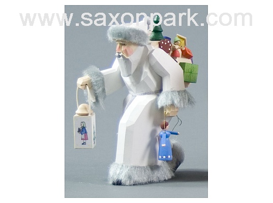 St Nicholas with coat white carved (with video)