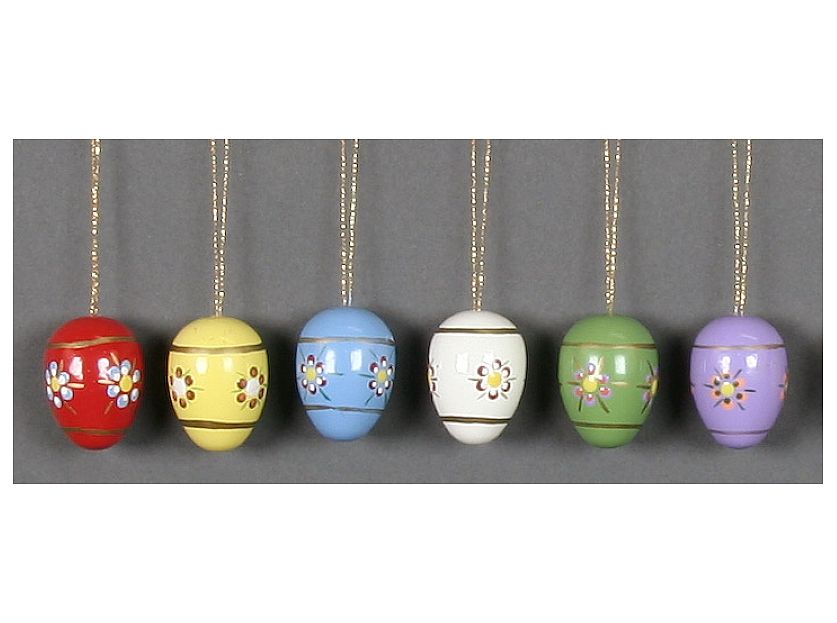 Easter eggs colored 6 pieces