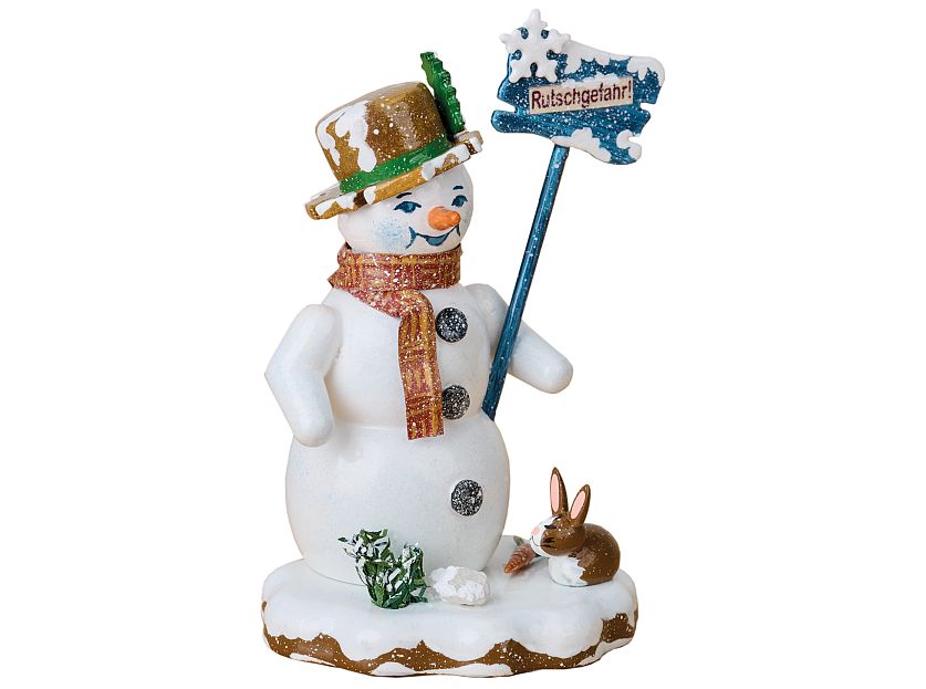 Hubrig - Winterkind snowman " danger of slipping "