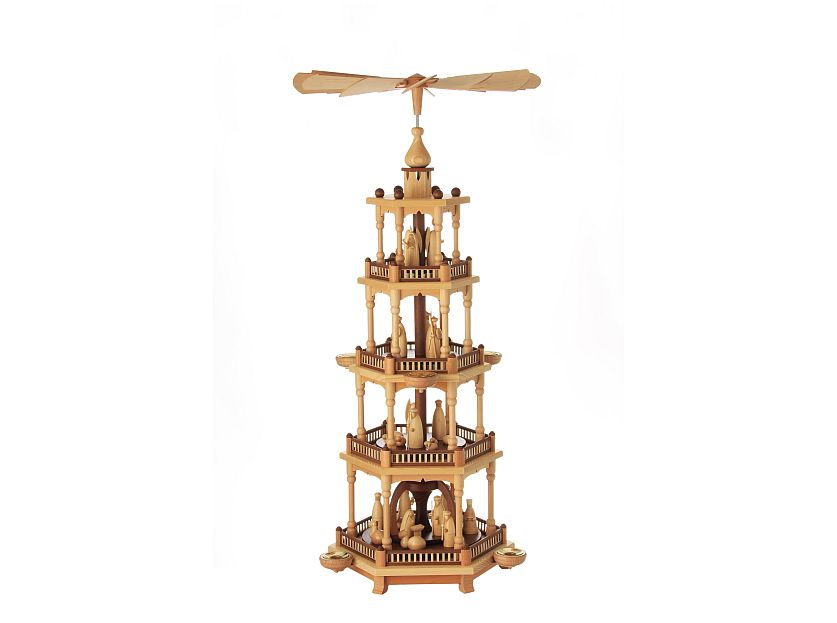 Schalling - Pyramid with nativity, 4tier