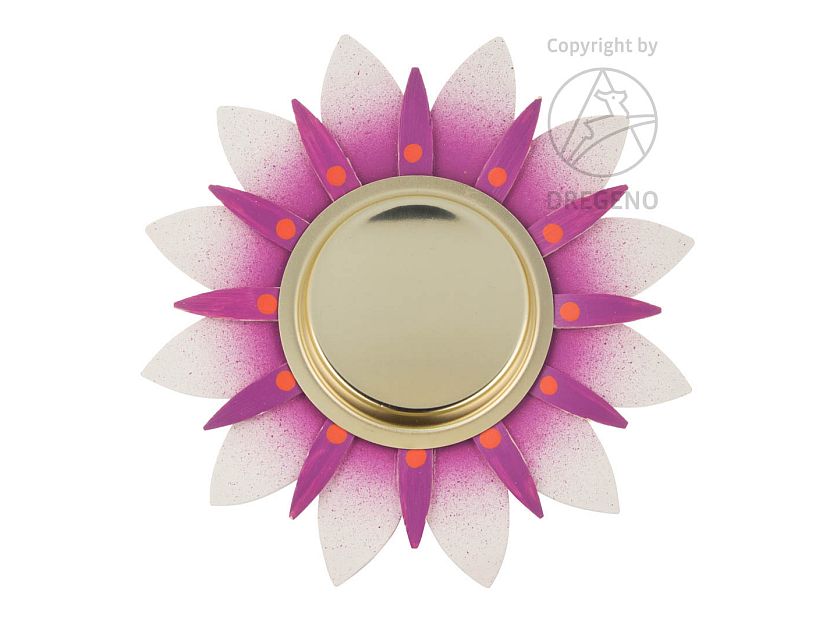Teelichthalter Blume Pink