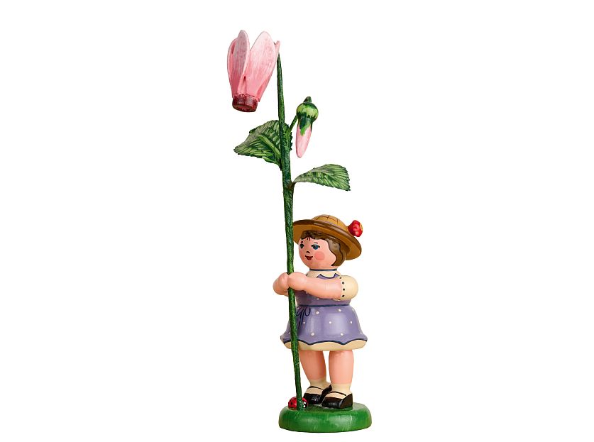 Hubrig - Blumenkind Mädchen mit Alpenveilchen