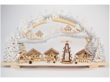 Tietze - Candle arch Christmas market snowy