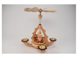 Zeidler - Pyramid with Santa Claus, angels and train for tealights (with video)