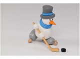 Hobler - Snowman Otto playing ice hockey