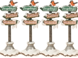 Hubrig - Winterkinder (Wiki) - 4er Set - Wegweiser- sofort lieferbar