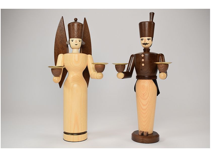 Schalling - Mountain man and angel of lights, glazed