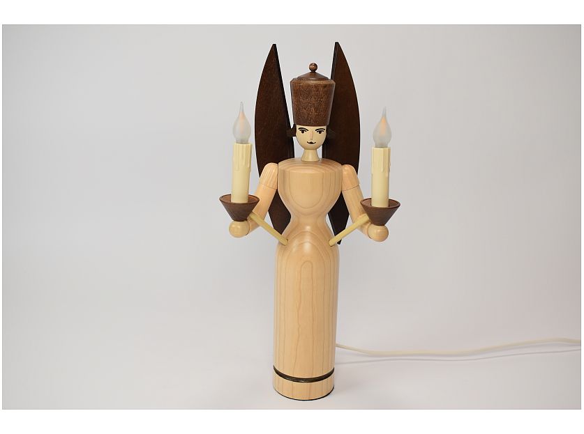 Schalling - Angel of light glazed, electrically illuminated
