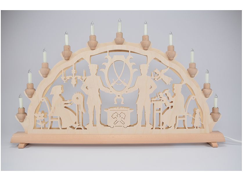 Schlick & Tuerk - candle arches snow mountain motive